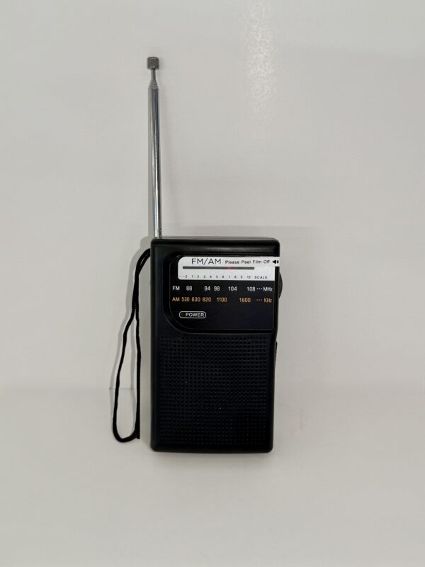Radio portátil a Pilas FM/Am Negra