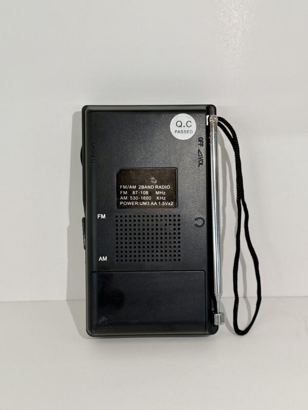 Radio portátil a Pilas FM/Am Negra - Imagen 3