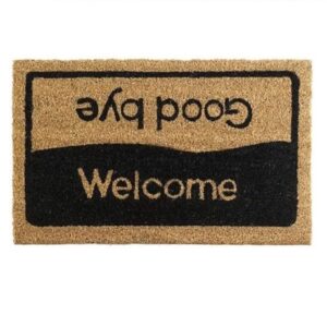 Felpudo de Fibra de Coco 60x40x1.5cm Welcome Goodbye
