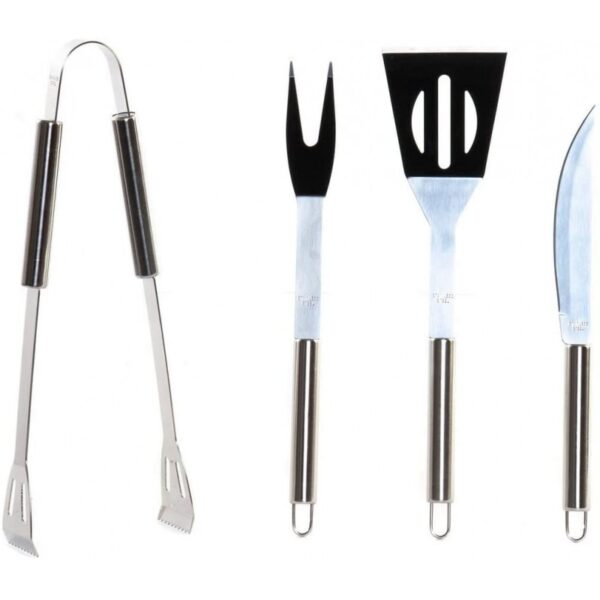 Maletin de Aluminio con 4 Utensilios Acero Inoxidable para Barbacoa - Imagen 3